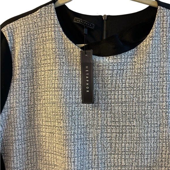 Metaphor dress in size XL black with gray tweed. Style is very slenderizing - Picture 2 of 7